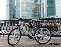 Велосипед на литых дисках стиль БМВ белый