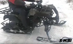 Зимний комплект гусеница с лыжами для квадроциклов 150-200куб