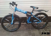 Велосипед на литых дисках стиль Ленд Ровер 10 лучей синий