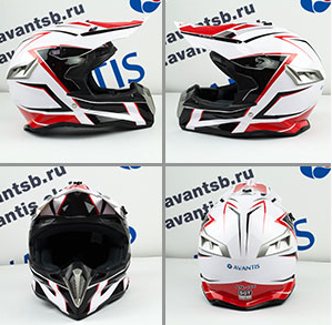 Шлем кроссовый Avantis Sweep, Красный