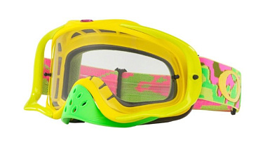 Очки для мотокросса OAKLEY O-Frame 2.0 Thermo Camo розовые-желтые-зеленые/прозрачная (OO7068-30)
