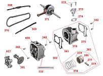 Двигатель снегохода IRBIS Dingo (2016 г.) (часть 6)