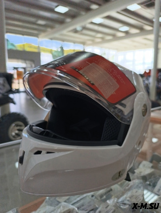 Шлем модуляр HETOSHI X-202 (светополоса,USB-кабель,встр.батарея) цв. Белый р.S  