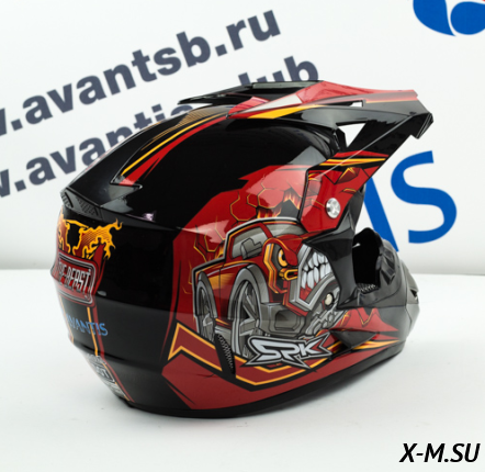 Шлем кроссовый Avantis SPK, Черный