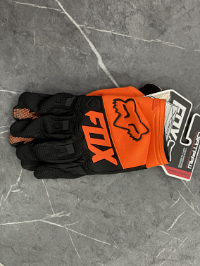 Перчатки детские FOX XD2-1-1 цв. Оранжево-черный  р. S