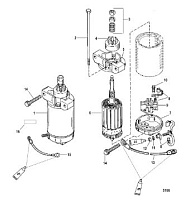 Стартер 2-х тактного ПЛМ MERCURY 40 M Серийный номер от 00P017000 до 0P325499