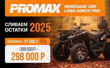 Квадроцикл PROMAX RENEGADE 280 LONG WINCH PRO (2025)