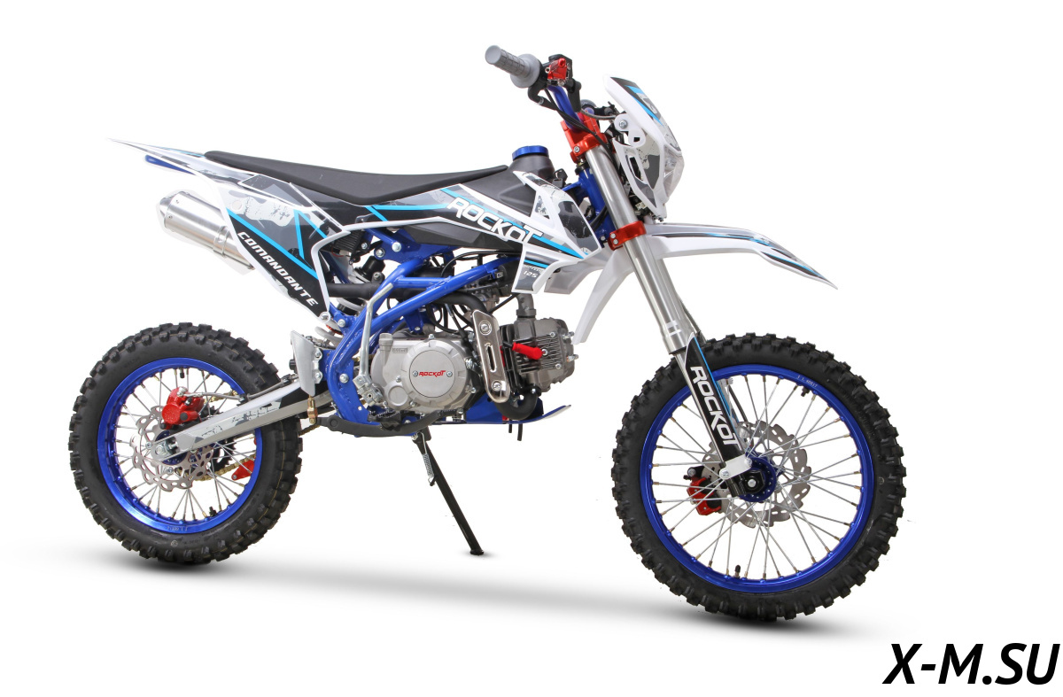 Питбайк ROCKOT HI-TECH 125 Comandante 2.0 (механ. сцепл., эл. стартер, 17/14)