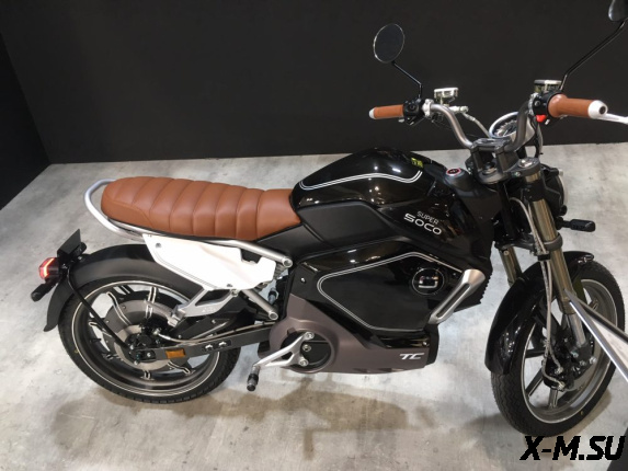 Электромотоцикл SUPER SOCO TC  (CBS brake) 60В/30Ач
