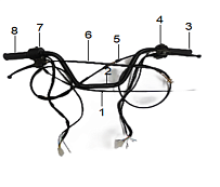 Руль МОПЕДА PROMAX ALPHA RIVA 130(49)