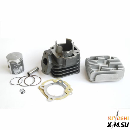 Цилиндро-поршневая группа + головка цилиндра 2Т 1E40QMB, QJ p12mm 65см3 D44 KIYO