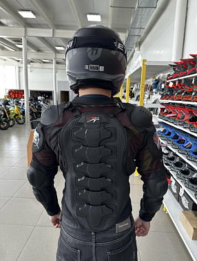 Мотозащита (черепаха с рукавами) Pro-Biker XD4-37 цв. Черный р. L