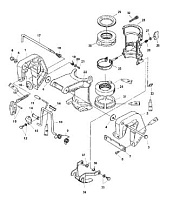 Зажимной кронштейн 4-Х ТАКТНОГО ПЛМ MERCURY 6 Серийный номер от 0R067090 и выше