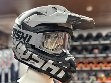 Шлем кроссовый HETOSHI OF836 EXOSS CROSS PRO MX289 цв.Серый с черными вставками Матовый р.XXL