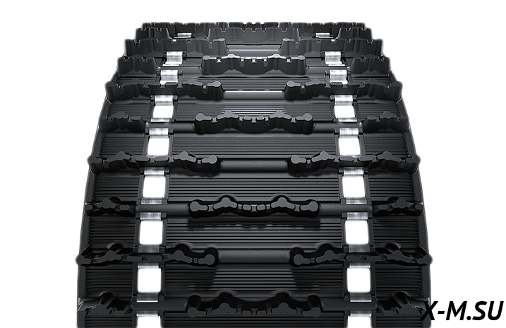 Гусеница увеличенного зацепа 23мм для снегохода Ермак 600L/800L  Полярник (80 шагов)