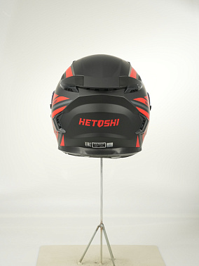Шлем интеграл HETOSHI FF938 double visor Цв.Черно-красный Матовый р.M