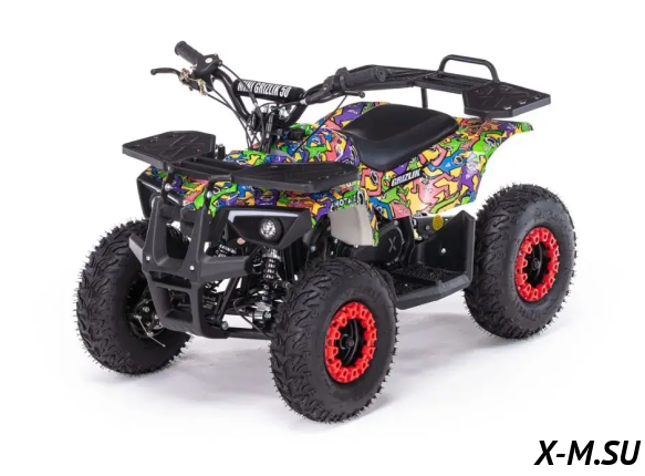 Детский бензиновый квадроцикл MOTAX GRIZLIK MINI ES с электростартером и родительским пультом