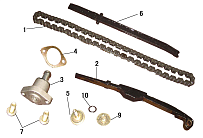 Кулачковая цепь, натяжитель ДВИГАТЕЛЯ 1P75QML-PRO