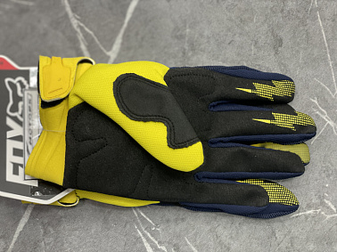 Перчатки взрослые FOX XD2-1 цв. Сине-желтый  р. L