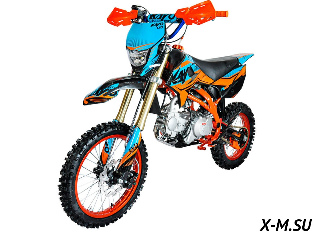 Питбайк KAYO EVOLUTION K125EM 17/14 KRZ (механ. сцепл., эл. стартер 2024 г.)