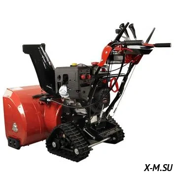Снегоуборщик бензиновый DDE ST1387LET (двиг Loncin "SnowEngine" 13 л.с. захват 34'' 6 вперёд/2 назад гусеницы 11" элстарт LED фара)