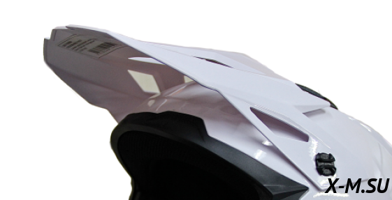 Козырек для шлема ATAKI MX801 Solid белый глянцевый