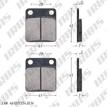 Колодки тормозные дисковые CG125, MINSK ТИП3