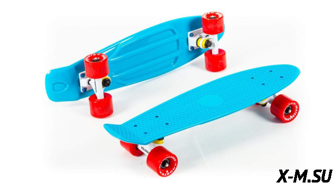 Скейтборд KROSTEK 22 пластик PC22 #1 голубой