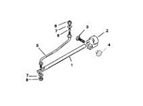 Пластина фиксации поворота 2-Х ТАКТНОГО ПЛМ MERCURY 75 Серийный номер от 9793577 до 0P016999