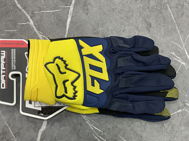 Перчатки взрослые FOX XD2-1 цв. Сине-желтый  р. XXL
