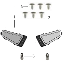 Передний фонарь КВАДРОЦИКЛА GBM DAXTER 200