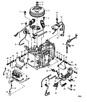 Компоненты зажигания 4-Х ТАКТНОГО ПЛМ MERCURY 9.9 Серийный номер от 0R042475 и выше
