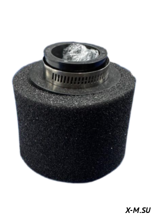 Фильтр нулевого сопротивления (прямой) d-38 мм черный