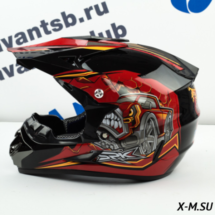 Шлем кроссовый Avantis SPK, Черный