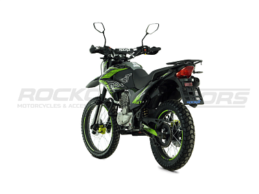 Мотоцикл эндуро ROCKOT XR250 (черный/зеленый, 21/18, ЭПТС)