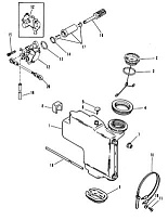 Компоненты для закачки масла 2-Х ТАКТНОГО ПЛМ MERCURY 55 Серийный номер от 0D000750 до 0G290584