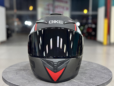 Шлем интеграл HETOSHI XD1-242 цв. Черно-серо-красный  р. L