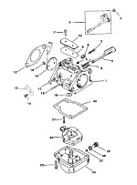 Карбюратор 2-Х ТАКТНОГО ПЛМ MERCURY 55 Серийный номер от 9885345 до 9973099