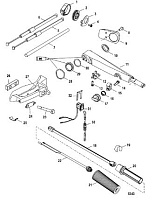 Рукоятка румпеля 2-Х ТАКТНОГО ПЛМ MERCURY 50EO Серийный номер от 0P017000 до 0P325499