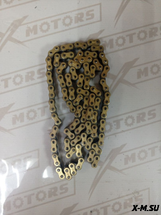 Цепь приводная 428H 132L X-TECH золотая