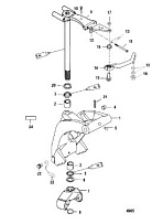 Поворотный кронштейн 2-Х ТАКТНОГО ПЛМ MERCURY 60 Серийный номер от 0P017000 до 0P325499