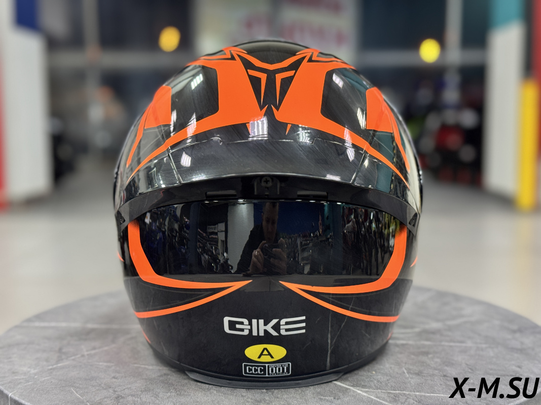 Шлем интеграл HETOSHI XD1-89 цв. Черно-оранжевый р.L