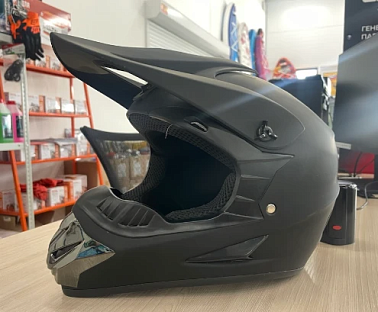 Шлем кроссовый HETOSHI XD1-12 цв. Черный матовый  р. XXL