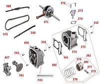 Двигатель снегохода Irbis Dingo T150 (2017 г.) (часть 6)