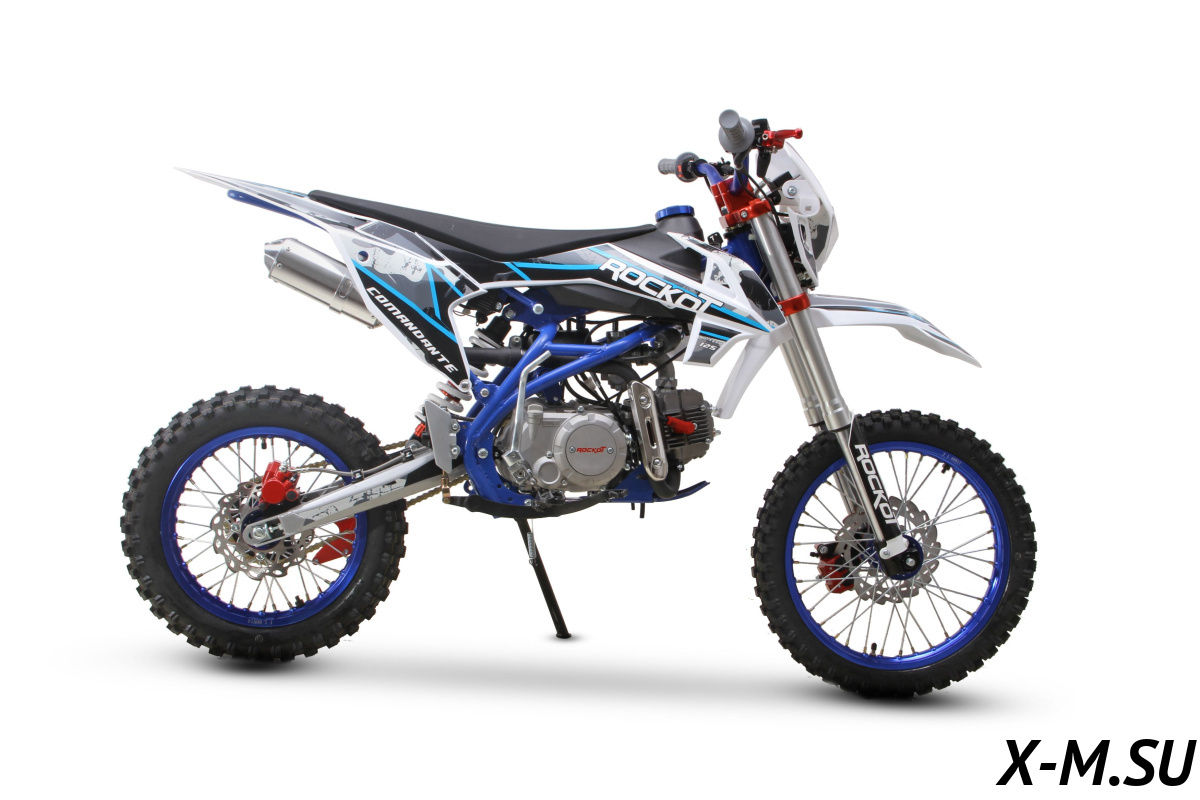 Питбайк ROCKOT HI-TECH 125 Comandante 2.0 (механ. сцепл., эл. стартер, 17/14)