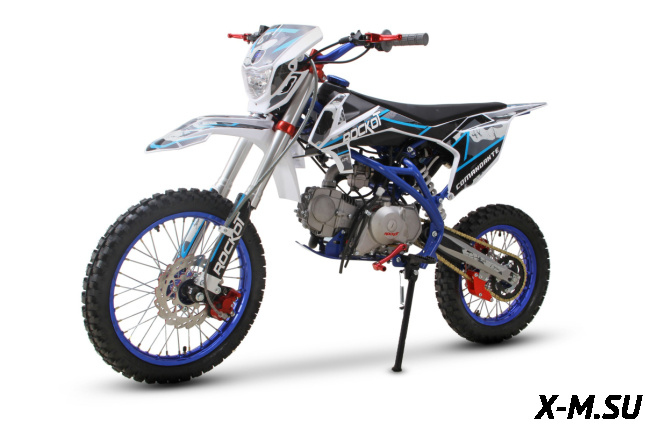 Питбайк ROCKOT HI-TECH 125 Comandante 2.0 (механ. сцепл., эл. стартер, 17/14)
