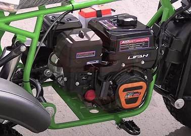 Трицикл ТРИТОН 2, САФАРИ 3LЕ-10 лс KP270E-R (длинное седло, сзади 2 амортизатора Урал)