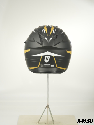 Шлем модуляр HETOSHI FF935 Shogun цв.Черно-бело-золотой  Матовый р.M