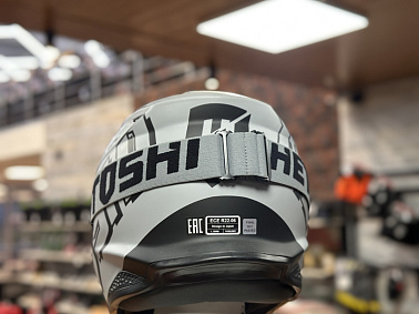 Шлем кроссовый HETOSHI OF836 EXOSS CROSS PRO MX289 цв.Серый с черными вставками Матовый р.XXL