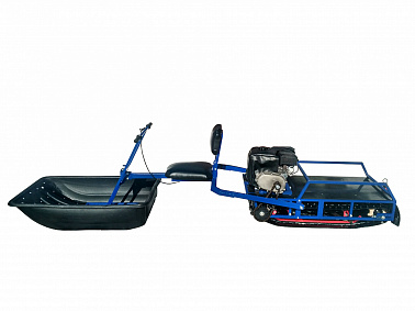 Мотобуксировщик толкач Альбатрос-XL8 с модулем. С фарой, тележки